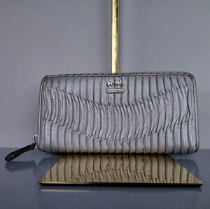Coach Metallic Gray Women's Wallet